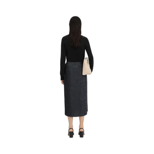 Pleated Midi Skirt