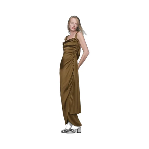 Silk Satin Maxi Dress