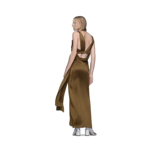 Silk Satin Maxi Dress