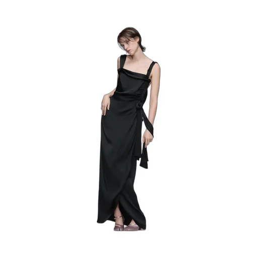 Silk Satin Maxi Dress