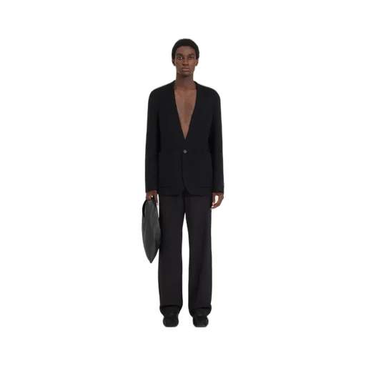 Single-Breasted Wool Jacket