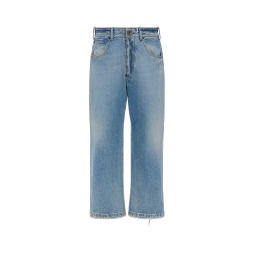 Straight-Leg Cropped Jeans