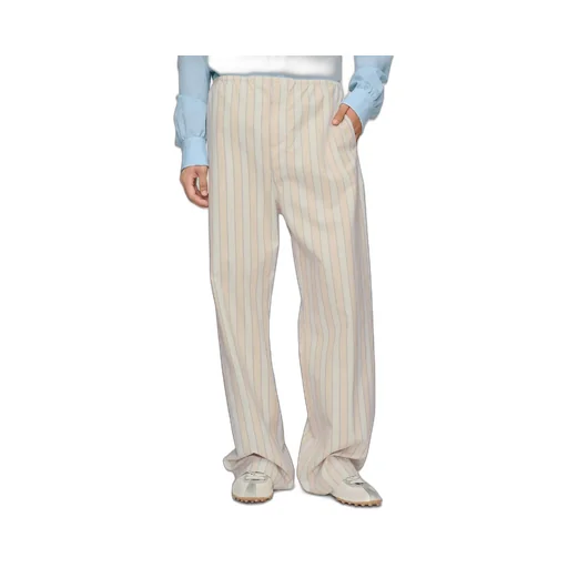 Striped Pyjama Cotton Trousers