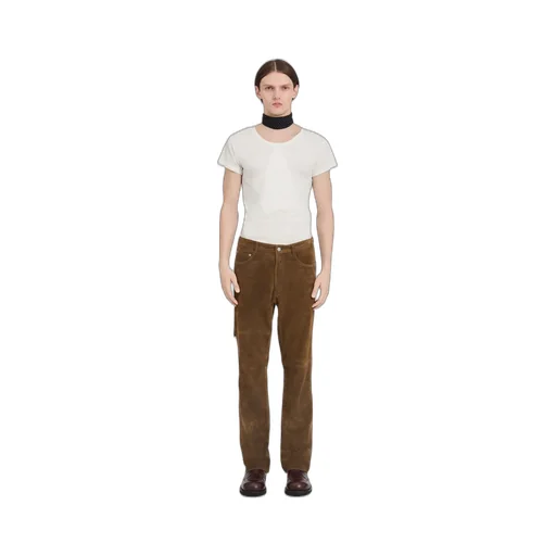 Suede Leather Trousers
