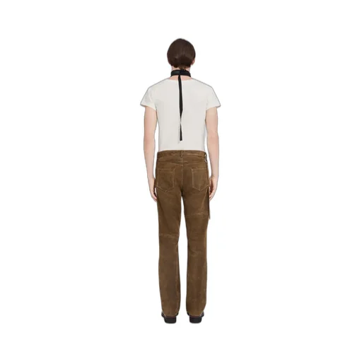 Suede Leather Trousers