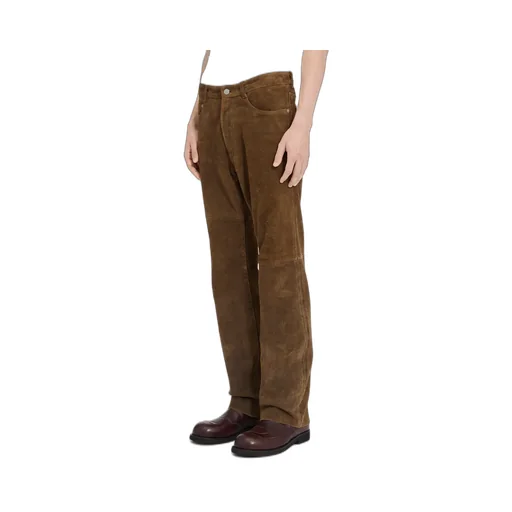 Suede Leather Trousers