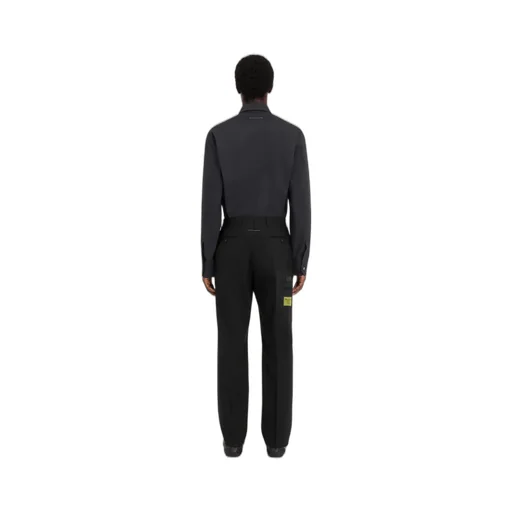Tailored Wool-Blend Trousers