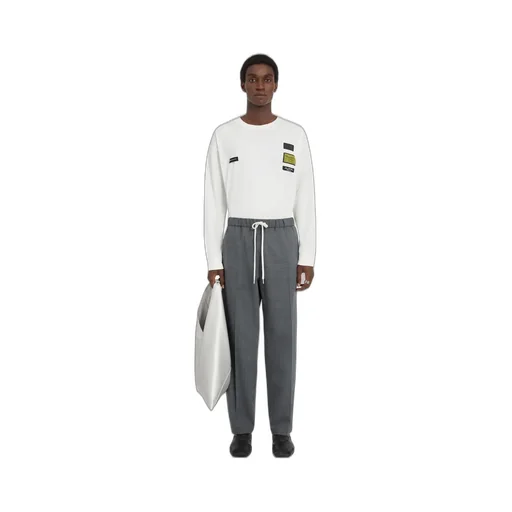 Tailored Wool-Blend Trousers