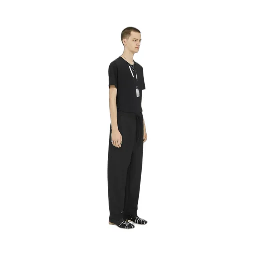 Tapered Leg Tailoring Wool Trousers