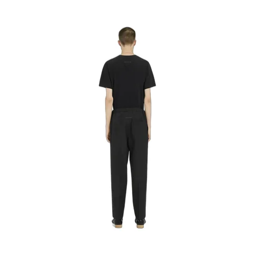Tapered Leg Tailoring Wool Trousers