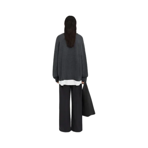 Two-In-One Varsity Knit Sweater