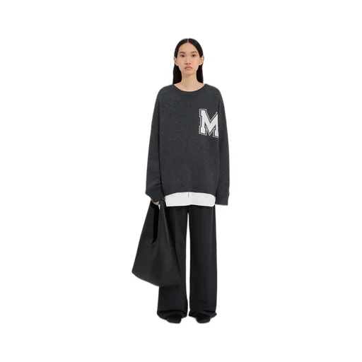 Two-In-One Varsity Knit Sweater