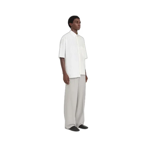 Two-Tone Cotton Poplin Shirt
