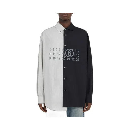 Two-Tone Cotton Poplin Shirt