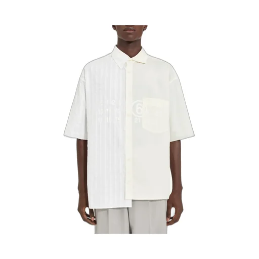 Two-Tone Cotton Poplin Shirt