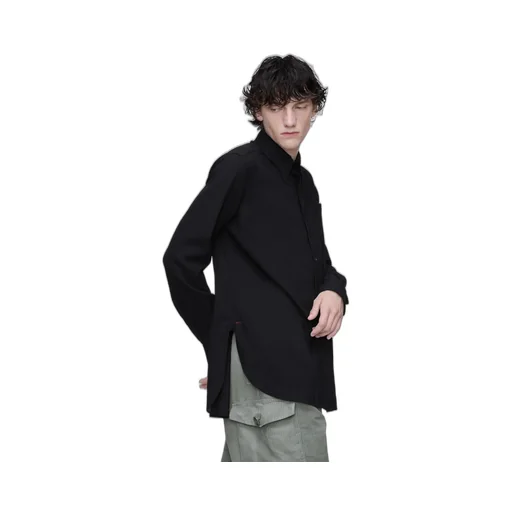 Virgin Wool Long-Sleeved Shirt