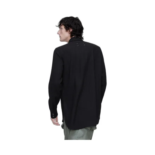 Virgin Wool Long-Sleeved Shirt