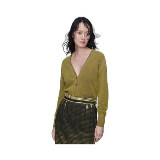 Virgin Wool V-Neck Cardigan