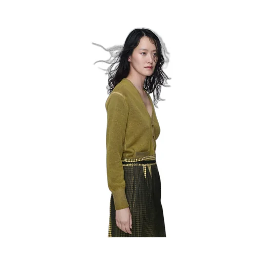 Virgin Wool V-Neck Cardigan