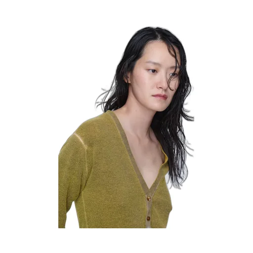 Virgin Wool V-Neck Cardigan