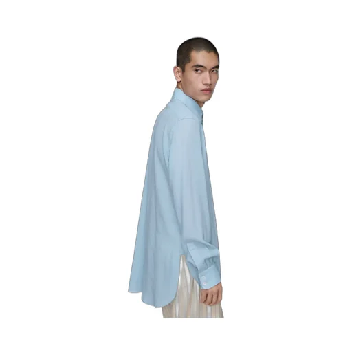 Virgin Wool Long-Sleeved Shirt