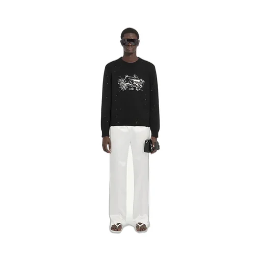 White Rabbit Print Jumper