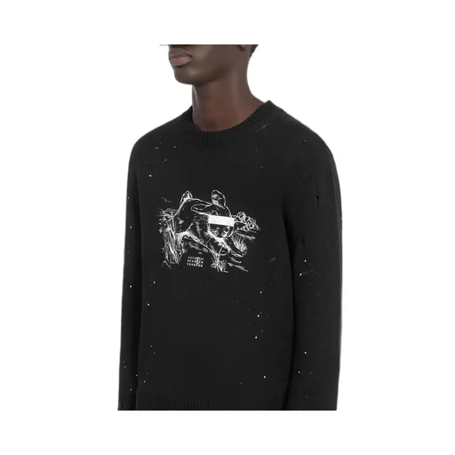 White Rabbit Print Jumper