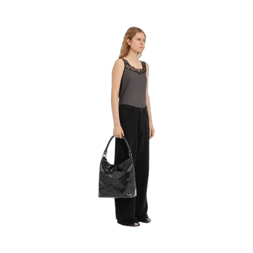 Wide-Leg Cotton Trousers