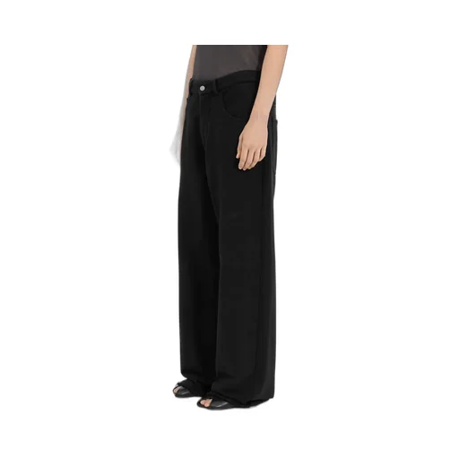 Wide-Leg Cotton Trousers
