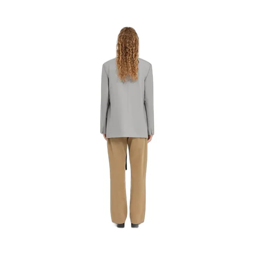 Wool-Blend Blazer With Gloves