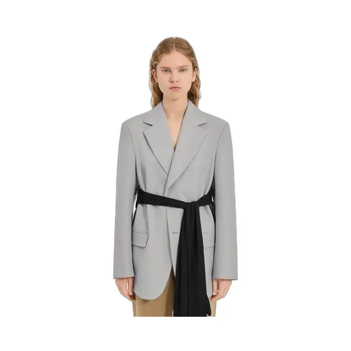Wool-Blend Blazer With Gloves