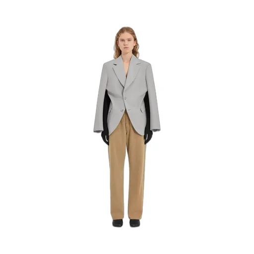 Wool-Blend Blazer With Gloves