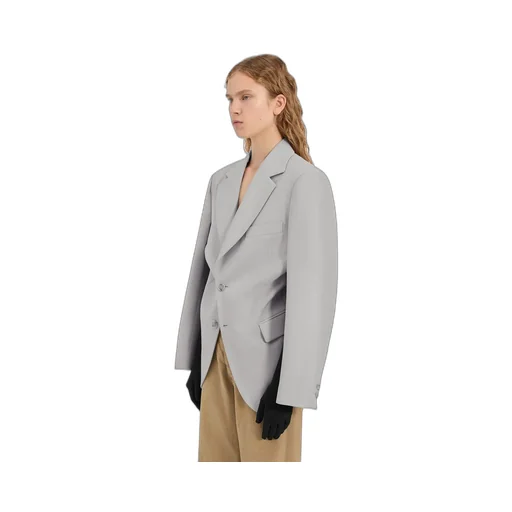 Wool-Blend Blazer With Gloves