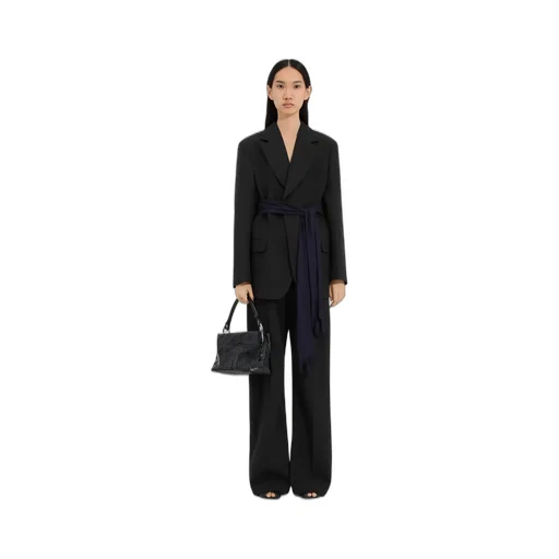 Wool-Blend Blazer With Gloves