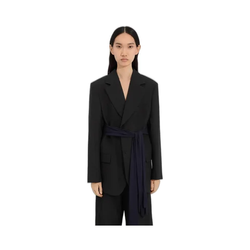 Wool-Blend Blazer With Gloves