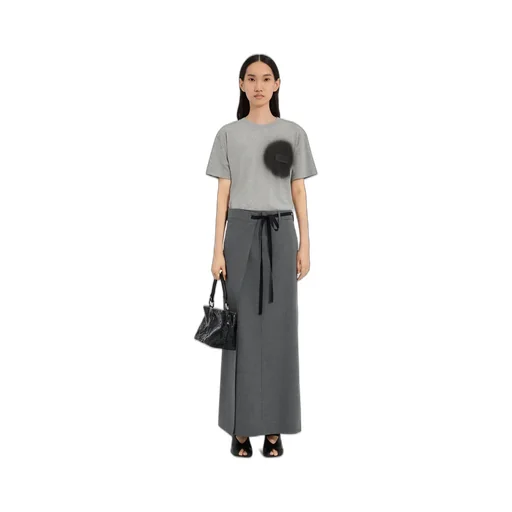 Wool-Blend Wrap Skirt