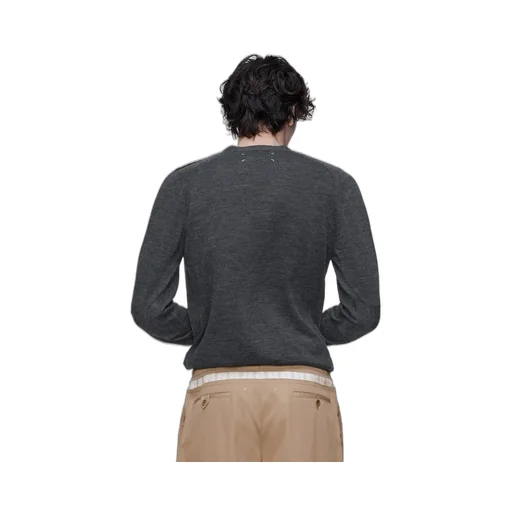 Wool-Blend V-Neck Cardigan