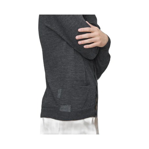 Wool-Blend V-Neck Cardigan