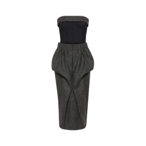 Wool Bustier Dress