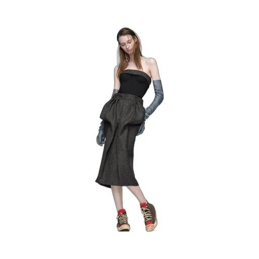 Wool Bustier Dress