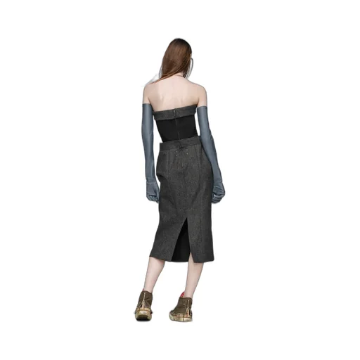 Wool Bustier Dress