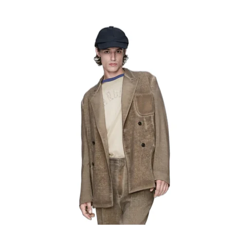 Wool Double-Breasted Jacket