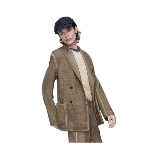 Wool Double-Breasted Jacket