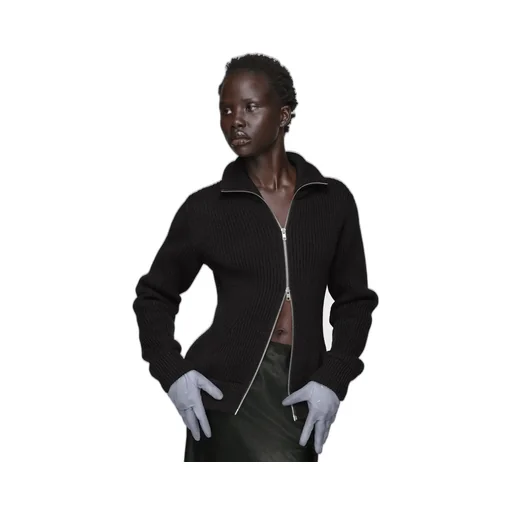 Wool Zipped Cardigan