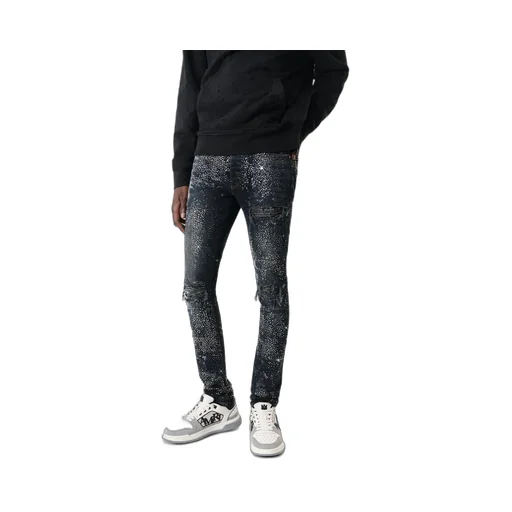 All Over Crystal Mx1 Jean - Midnight Indigo