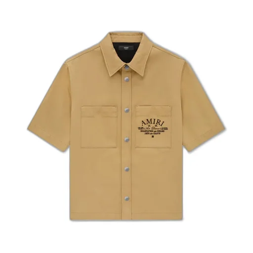Amiri Arts District Camp Shirt - Sepia Tint