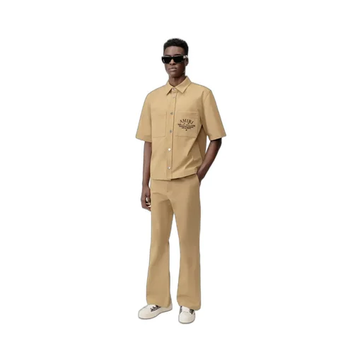Amiri Arts District Camp Shirt - Sepia Tint