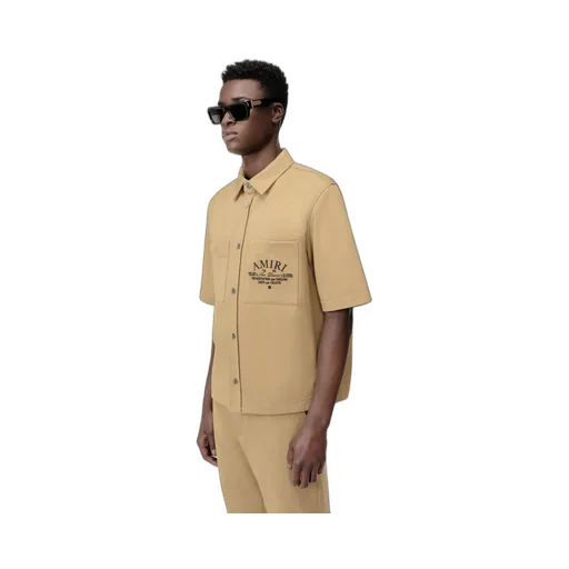 Amiri Arts District Camp Shirt - Sepia Tint