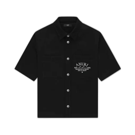 Amiri Arts District Camp Shirt - Black