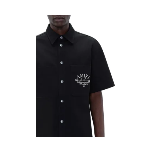 Amiri Arts District Camp Shirt - Black